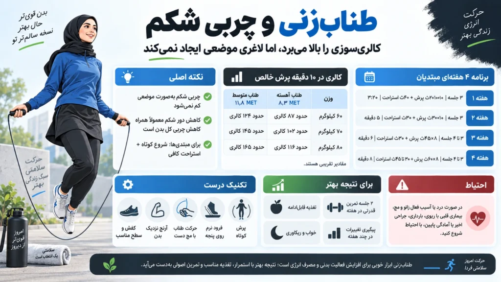 طناب زدن برای لاغری