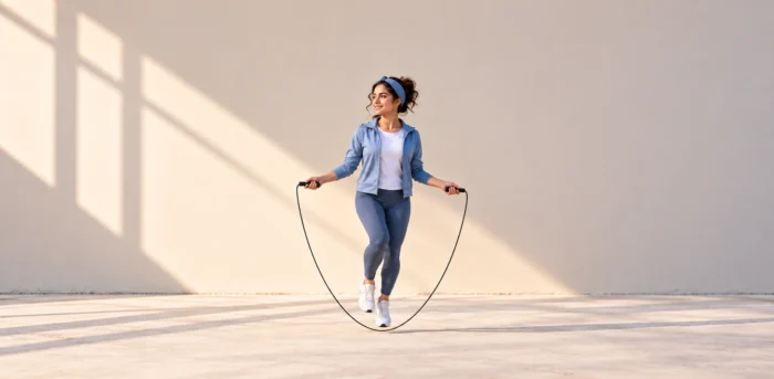 طناب‌ زدن برای لاغری شکم